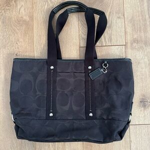 Black Coach Tote